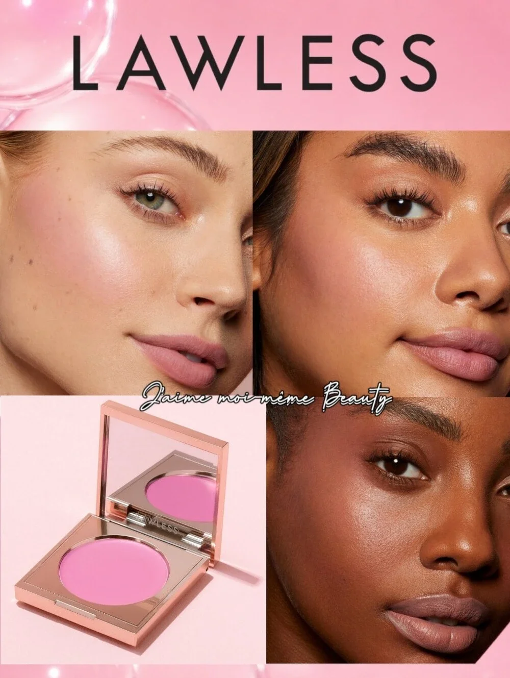 LAWLESS Cream Blush In Gumdrop– Radiant Pink Glow